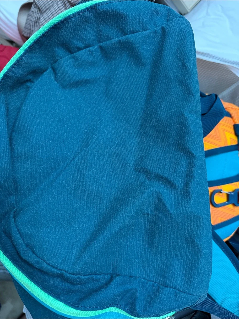 Nike Orange Backpack with Teal Accents